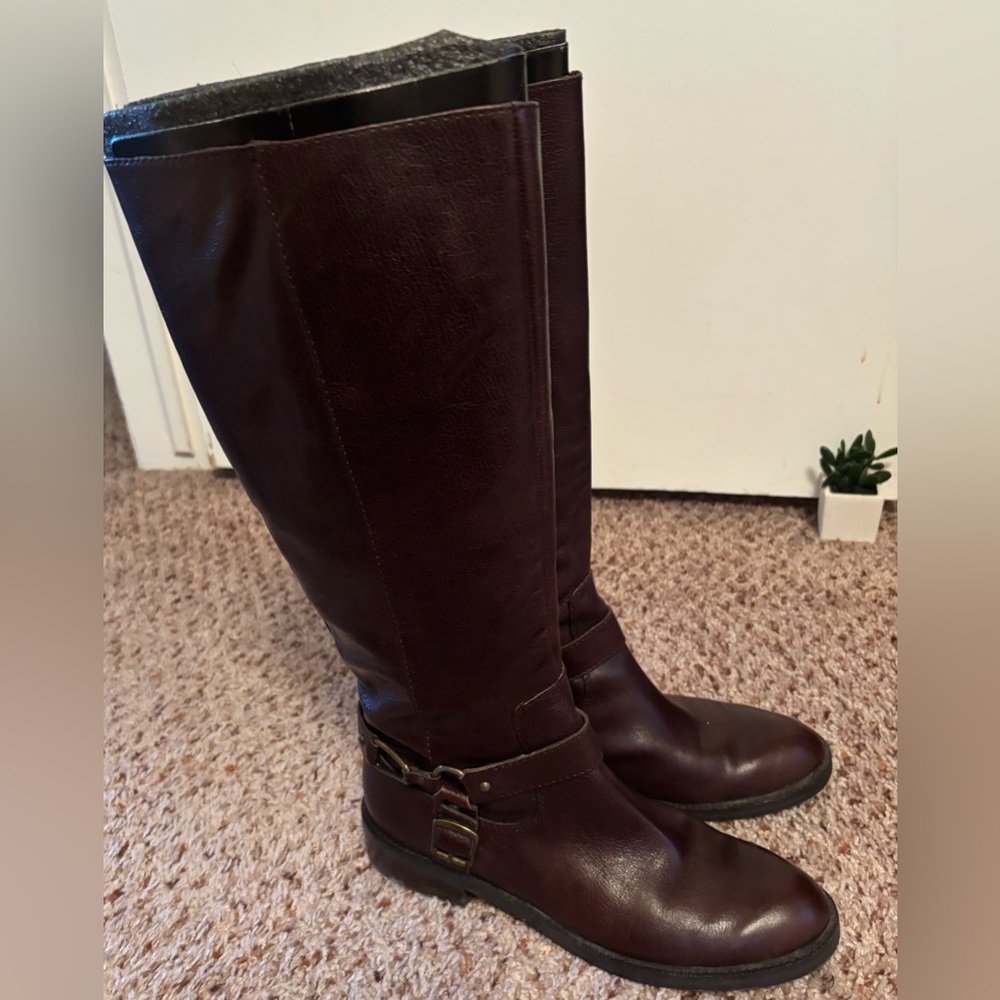 Enzo Angiolini Dark Brown Heeled Boots